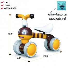 Ancaixin Ancaixin Foot to Floor Ride On Tricycle Baby Balance Bike, Bee