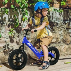 Costway Goplus 12'' Balance Bike Classic Kids No-Pedal Learn To Ride Pre Bike w/ Adjustable Seat