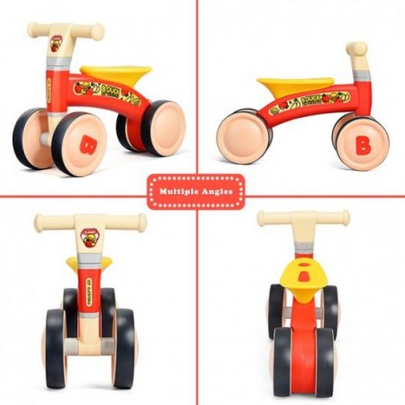 Giantex 4 Wheels Kids Balance Bike Baby Toddler Bike Mini Walker Toy for Boys & Girls