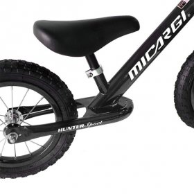 USToyOutlet USToyOutlet 12" Road Hunter Sport Balance Bike Steel Frame Bicycle No-Pedal Black Rims with Air Tire Kid's Bike - Black
