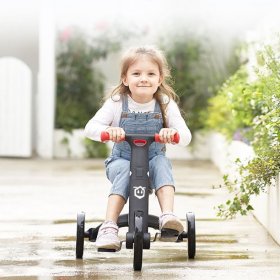 Yotoy Uonibaby-t801 Five-In-One Bicycle Tricycle With Push Rod Red
