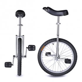 fitup SeekFunning 18 Inches Unicycle Bicycle Competition Single Wheel Car Thickened Aluminum Alloy Ring Balance Car - Black