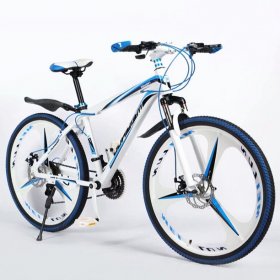 26 inch Mountain Bike, 21 Speed Full Suspension Aluminum Alloy Frame Python-Shaped Road Bike