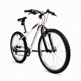 Decathlon - Rockrider Mountain Bike ST100, 24", White, Kids 4'5" to 4'11"