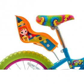 Titan Girl's Flower Power Princess 16" BMX Bike with Training Wheels, Doll Seat, Basket and Streamers