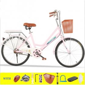 ACTOPS 26 Inch Classic Bicycle Retro Bicycle Beach Cruiser Bicycle Retro Bicycle