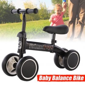 Noctfls Baby Balance Bike Learn to Walk No Foot Pedal Riding Toy Balance Sense Practice Bike with Adjustable Seat & Handle for 1-4 years old Babies
