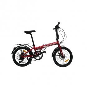Origami Eagle 8-speed folding bicycle in Red