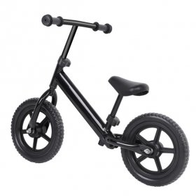 Walfront WALFRONT Balance for Bike Kids Toddlers Girl Boys, 4 Colors 12inch Wheel Carbon Steel Kids Balance Traning Bike Bicycle Children No-Pedal Bike Super Light for Easy Control(Black, Silver, Pink, Yellow)