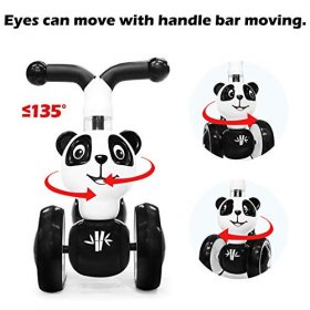 XIAPIA Baby Toddler Tricycle Bike No Pedals 10-36 Months Ride-on Toys Gifts Indoor Outdoor Balance Bike for One Year Old Boys Girls First Birthday Thanksgiving Christmas (Panda)