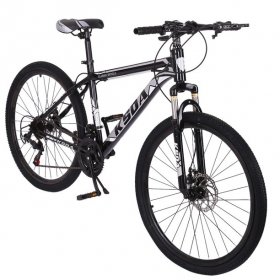 VANLOFE Aluminum Mountain Bike for Men,26-inch Wheels,Mens Frame,Black