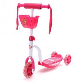 Wonderplay Scooters for Kids 3 Wheel Toddler Scooter,110lbs Weight Limit,With LED Letf Rright Side (not Wheels)Music Age 3-6 Year Old