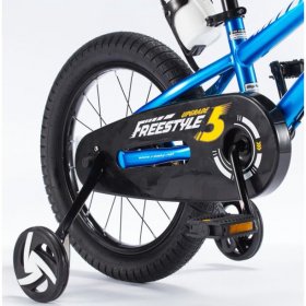 Royalbaby BMX Freestyle 14 In. Kid's Bike, Blue with two hand brakes (Open Box)