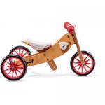 Steiff Steiff Tiny Tot Classic 2-in-1 Wooden Balance Bike and Tricycle - Easily Convert from Bike to Trike | Sustainable and Eco-Friendly | Adjustable Riding Balance Toy for Kids and Toddlers