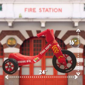 The Original Big Wheel Jr. Toddler Tricycle for Boys and Girls--Red Fire Truck Edition Trike for Toddlers