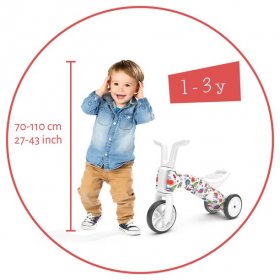 Chillafish Chillafish Bunzi "FAD" Limited Edition gradual balance bike and tricycle, 2-in-1 ride on toy for 1-3 years old, toddler tricycle and adjustable lightweight balance bike in 1, when Monsters meet Stars