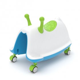 Chillafish Chillafish Trackie, Rocker, Walker, Ride-On & Play Train All-in-One, Blue & Lime