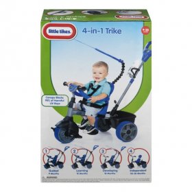 Little Tikes 4-in-1 Basic Edition Trike, Blue