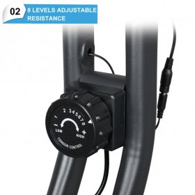 Ubesgoo UBesGoo Folding Adjustable Exercise Bike, with Pulse Sensor/LCD Monitor