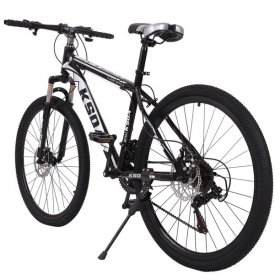 UMfun Mountain 26-in Bike for Men 21 Speed Adult Suspension Bicycle with High Carbon Steel Double Disc Brake Bike Outdoor Black