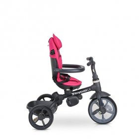 Joovy Tricycoo LX Kid's Tricycle, Push Handle, Adjustable Seat, 8 Stages, Magenta