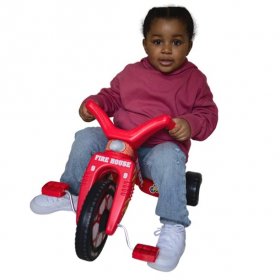 The Original Big Wheel Jr. Toddler Tricycle for Boys and Girls--Red Fire Truck Edition Trike for Toddlers