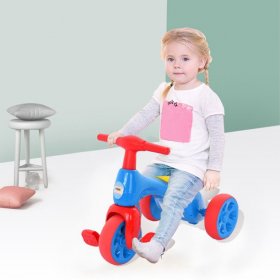Cartoon Baby Balance Bike, Tricycle with Storage Box, Indoor