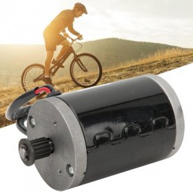 CHICIRIS DC Chain Tooth Motor, 12V 120W Black Synchronizing Wheel Electric Motor, Sturdy Repairmen For Electric Scooters DIY Electric Bicycles