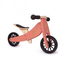 Kinderfeets Kinderfeets Tiny Tot Toddler 2-in-1 Balance Bike and Tricycle, Burn Coral